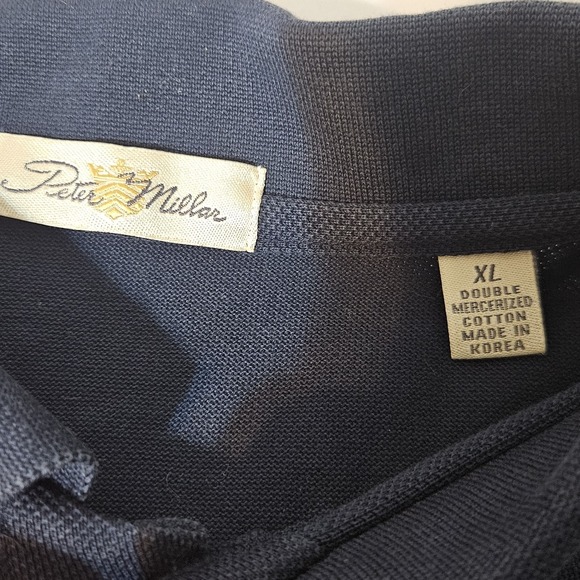 VTG Yeamans Hall Club Peter Millar Golf XL Polo Thick Double Mercerized Y2K - Picture 6 of 7